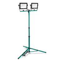 VONROC Led werklamp 2x 50W – Verstelbaar statief| Draai- en kantelbaar 