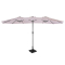 Parasol Iseo - 460x270cm – Premium Parasol - Beige | Incl. Parasolvoet 26 kg.