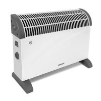 VONROC Convectorkachel – 2000W – Wit | Met regelbare thermostaat