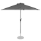 Parasol Magione – Premium balkon parasol - Halfrond 270x135cm | Grijs