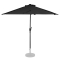 Parasol Magione – Premium balkon parasol - Halfrond 270x135cm | Zwart