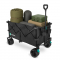 Bolderkar XL – opvouwbaar - 80kg – 200l | Zwart
