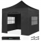Partytent - 3x3m - Premium easy-up Partytent | set incl. Zijwanden - Zwart