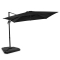 Zweefparasol Pisogne 300x300cm – Premium parasol - Zwart | Incl. 4 vulbare tegels