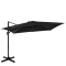 Zweefparasol Pisogne 300x300cm – Premium parasol | Zwart 