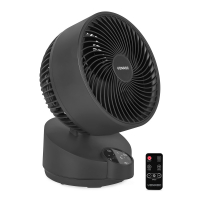breeze tafelventilator fluisterstil zwart incl. afstandsbediening-af501ac-hoofd-VONROC