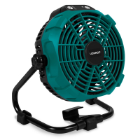 VONROC Accu bouwventilator 20V – draadloos en bedraad gebruik | Incl. netstroom adapter - excl. accu en oplader