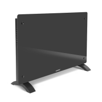 VONROC Luxe Elektrische kachel – Convector - Glazen paneel – 2000W - Grijs | WIFI
