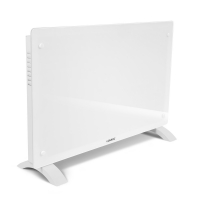 VONROC Luxe Elektrische kachel – Convector - Glazen paneel – 2000W - Wit | WIFI