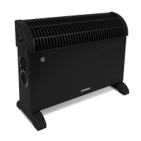 VONROC Convectorkachel – 2000W – Zwart | Met 3 standen en Turbo Functie