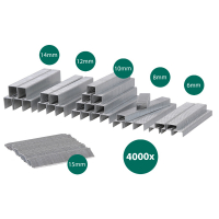VONROC Nieten & Spijker set – 4000 stuks – 6 & 15MM – Voor ET502AC 