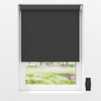 VONROC SMART BLINDS – ELEKTRISCH ROLGORDIJN – STARTERSET - 60 x 190 | Zwart