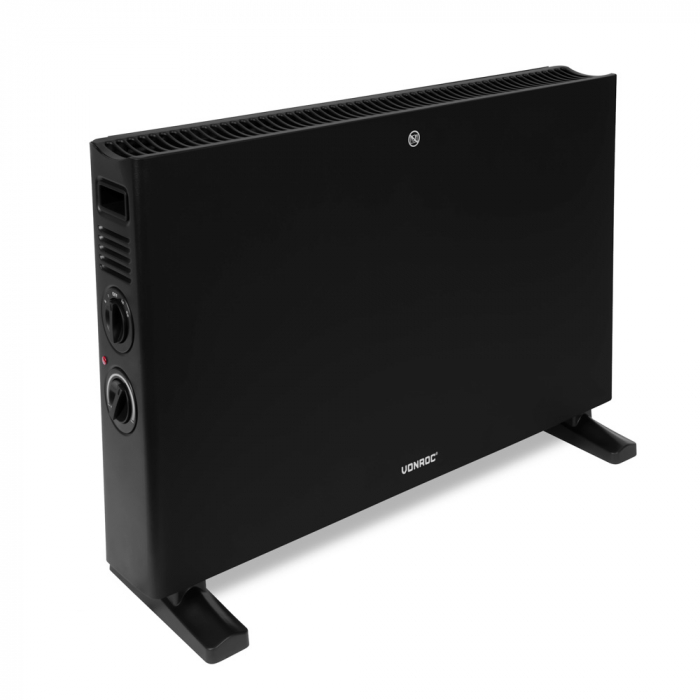 Convectorkachel – 1250W/2000W - Zwart | Met ingebouwde radiator ventilator main product photo