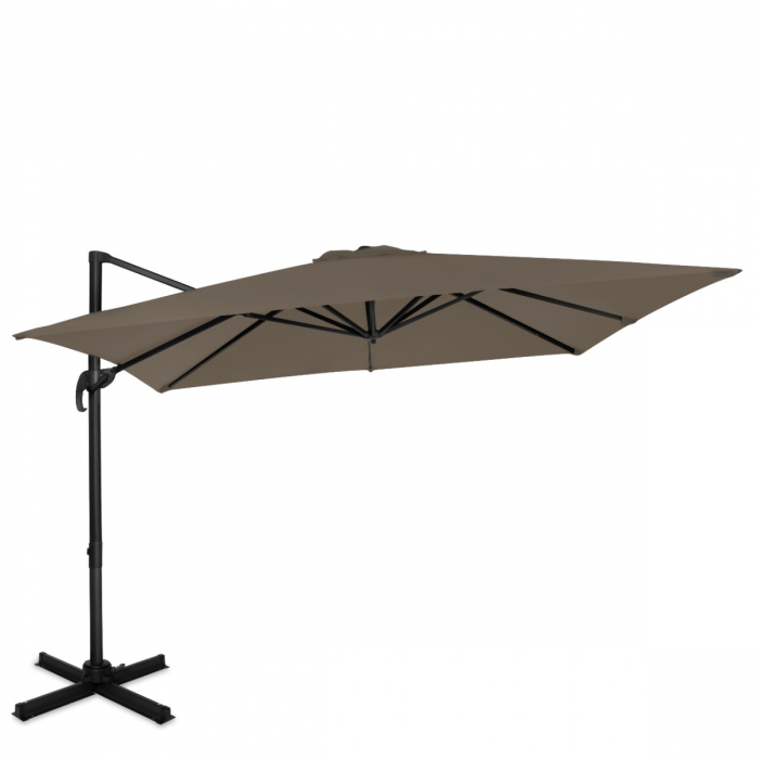 Zweefparasol Pisogne 300x300cm – Premium parasol | Taupe main product photo