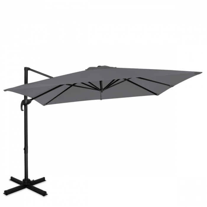 Zweefparasol Pisogne 300x300cm – Premium parasol | Grijs main product photo