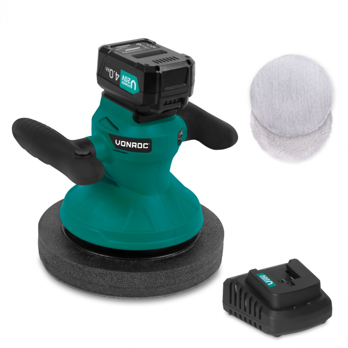 Accu polijstmachine 20V – 4.0Ah - Ø240mm | Incl. accu en snellader main product photo